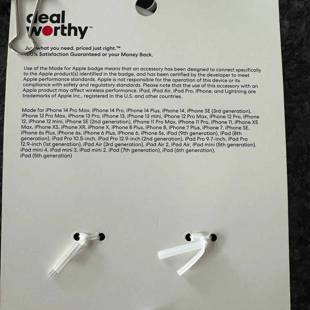 White Lightning to 3.5mm Audio Cable (2)